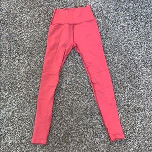 Alphalete Coral Pink High-Waist Leggings